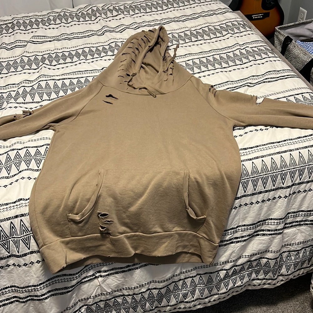 Cute distressed boutique hoodie